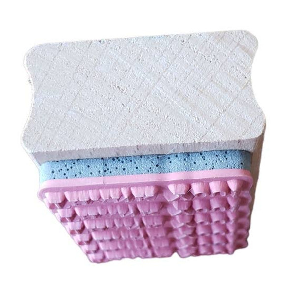 Hampton Art Studio G Thank You Pattern Repeat Wood Mounted Rubber Stamp - Picture 8 of 8